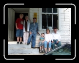 Cody, Serena, Morris, Jacob, Johanna, and Robert - Front of old store * 2304 x 1728 * (2.8MB)