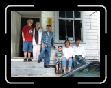 Cody, Serena, Morris, Jacob, Johanna, and Robert - Front of old store - rt * 2304 x 1728 * (2.99MB)